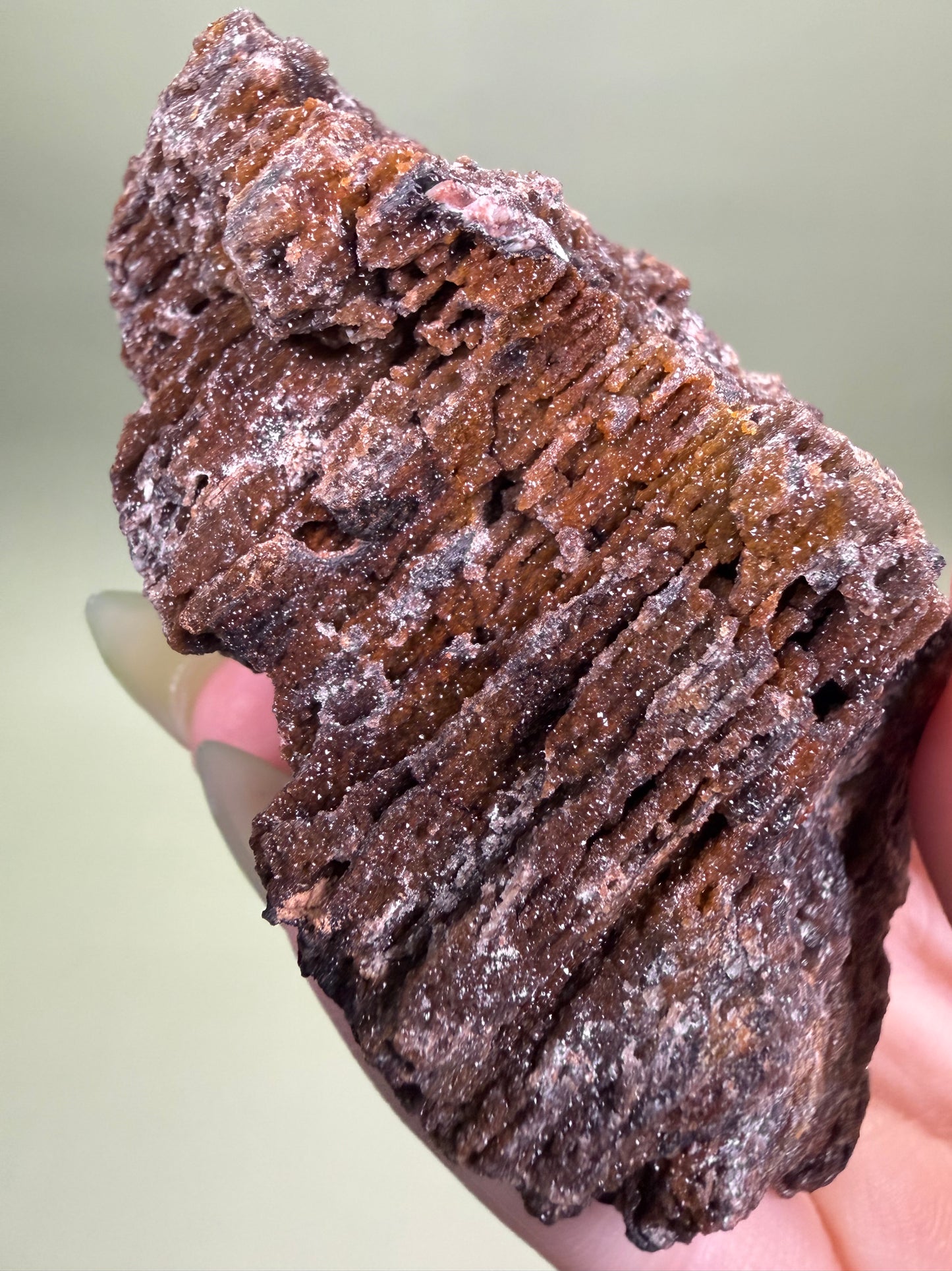 Goethite Included Quartz - Morocco