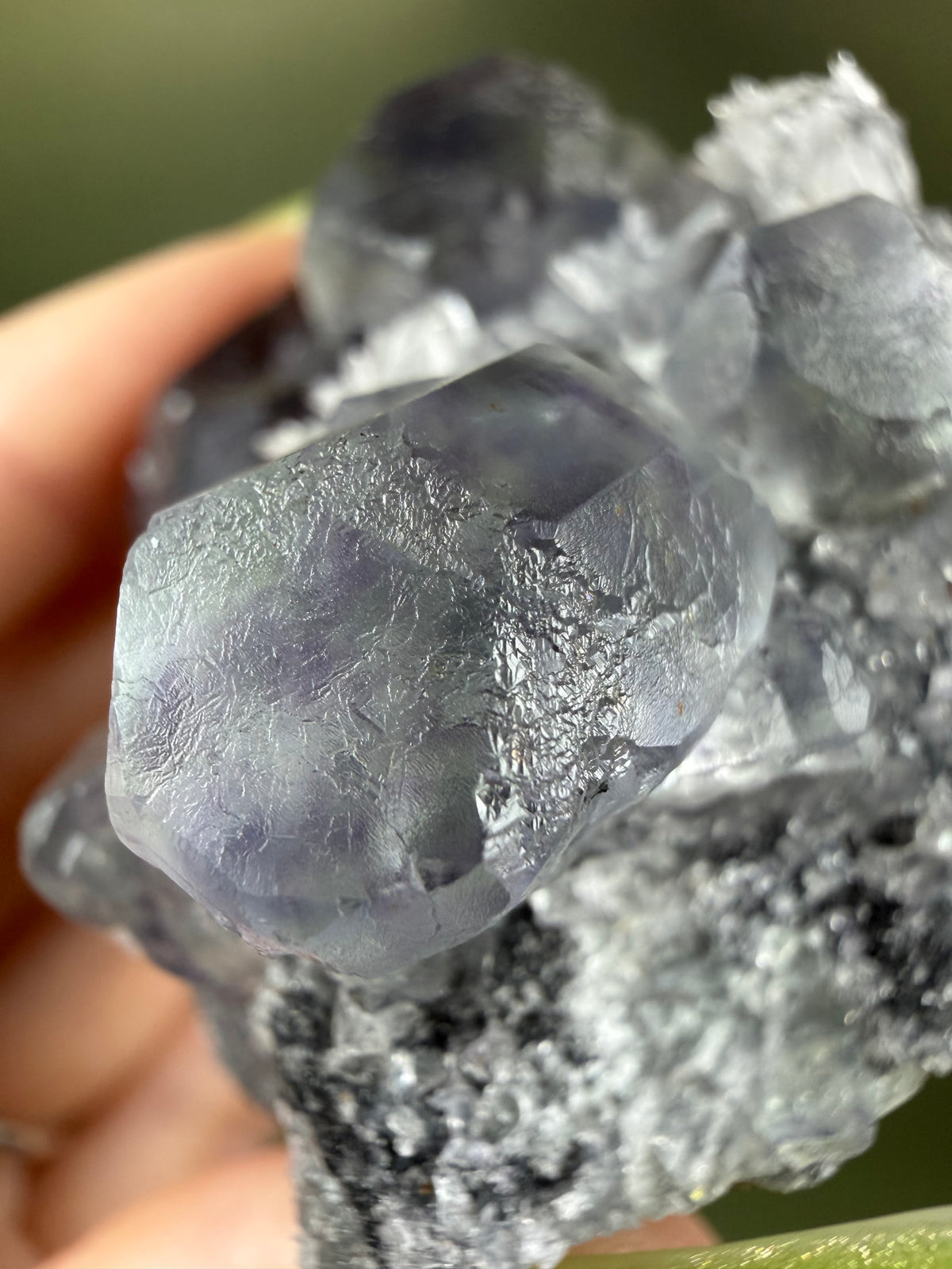 Fluorite with Quartz - China