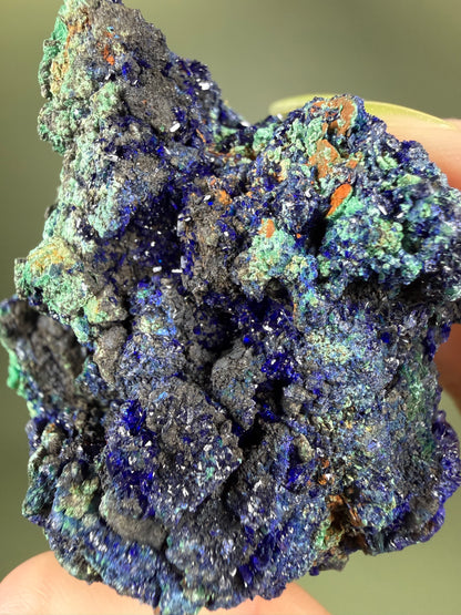 Azurite with Malachite - Laos